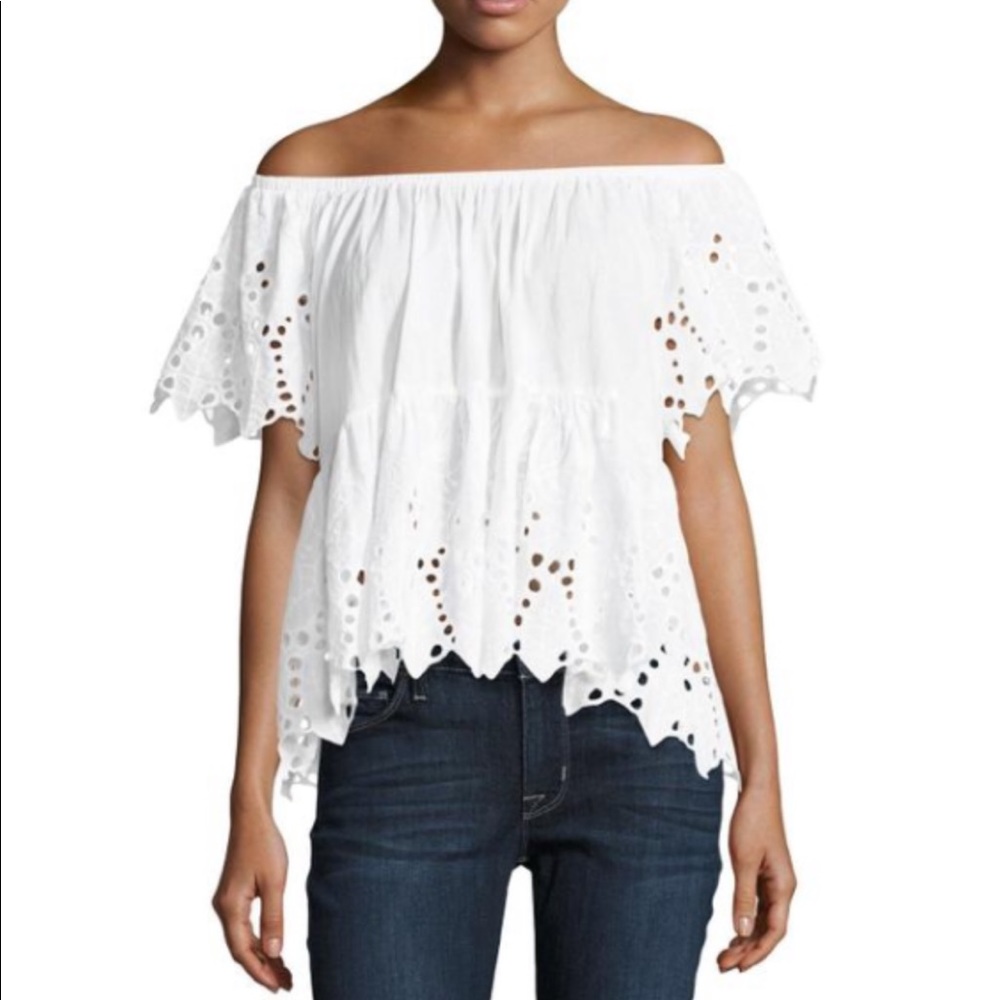 XCVI Mika Eyelet Top